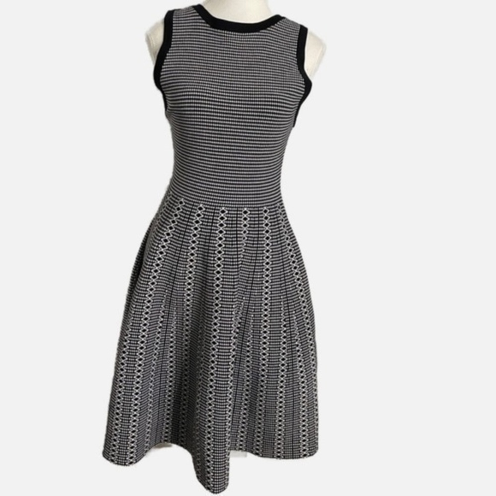 Alice + Olivia Kamilah Fit & Flare Knit Dress